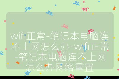 wifi正常-笔记本电脑连不上网怎么办-wifi正常-笔记本电脑连不上网怎么办网络重置