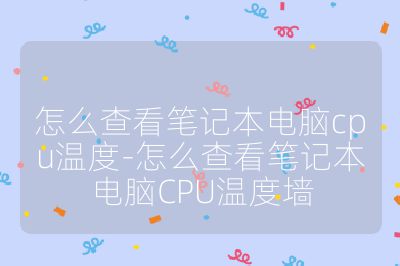 怎么查看笔记本电脑cpu温度-怎么查看笔记本电脑CPU温度墙