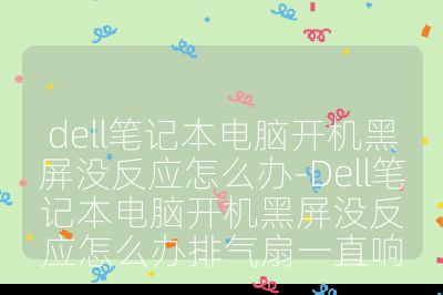 dell笔记本电脑开机黑屏没反应怎么办-Dell笔记本电脑开机黑屏没反应怎么办排气扇一直响