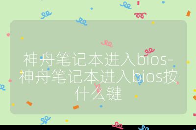 神舟笔记本进入bios-神舟笔记本进入bios按什么键