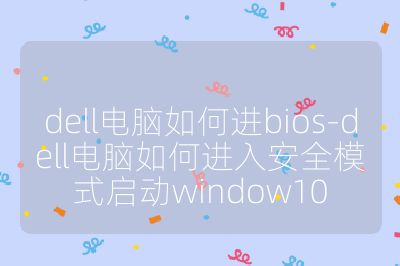 dell电脑如何进bios-dell电脑如何进入安全模式启动window10