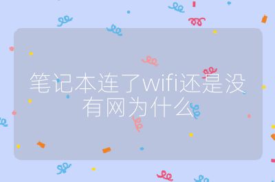 笔记本连了wifi还是没有网为什么
