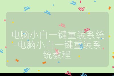 电脑小白一键重装系统-电脑小白一键重装系统教程