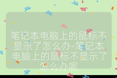 笔记本电脑上的鼠标不显示了怎么办-笔记本电脑上的鼠标不显示了怎么办呢