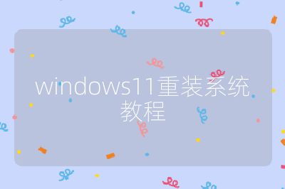 windows11重装系统教程