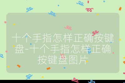 十个手指怎样正确按键盘-十个手指怎样正确按键盘图片