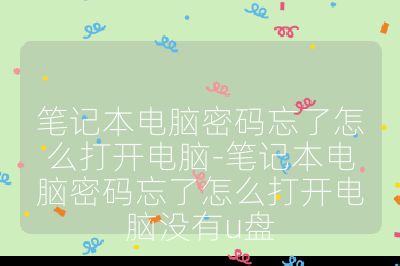 笔记本电脑密码忘了怎么打开电脑-笔记本电脑密码忘了怎么打开电脑没有u盘