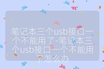 笔记本三个usb接口一个不能用了-笔记本三个usb接口一个不能用了怎么办