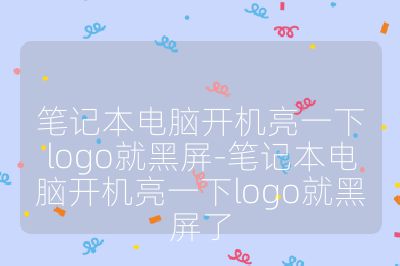 笔记本电脑开机亮一下logo就黑屏-笔记本电脑开机亮一下logo就黑屏了