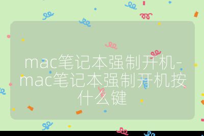 mac笔记本强制开机-mac笔记本强制开机按什么键